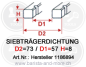 Preview: Siebträgerdichtung ø 73x57x8 mm (ECM / Rocket)